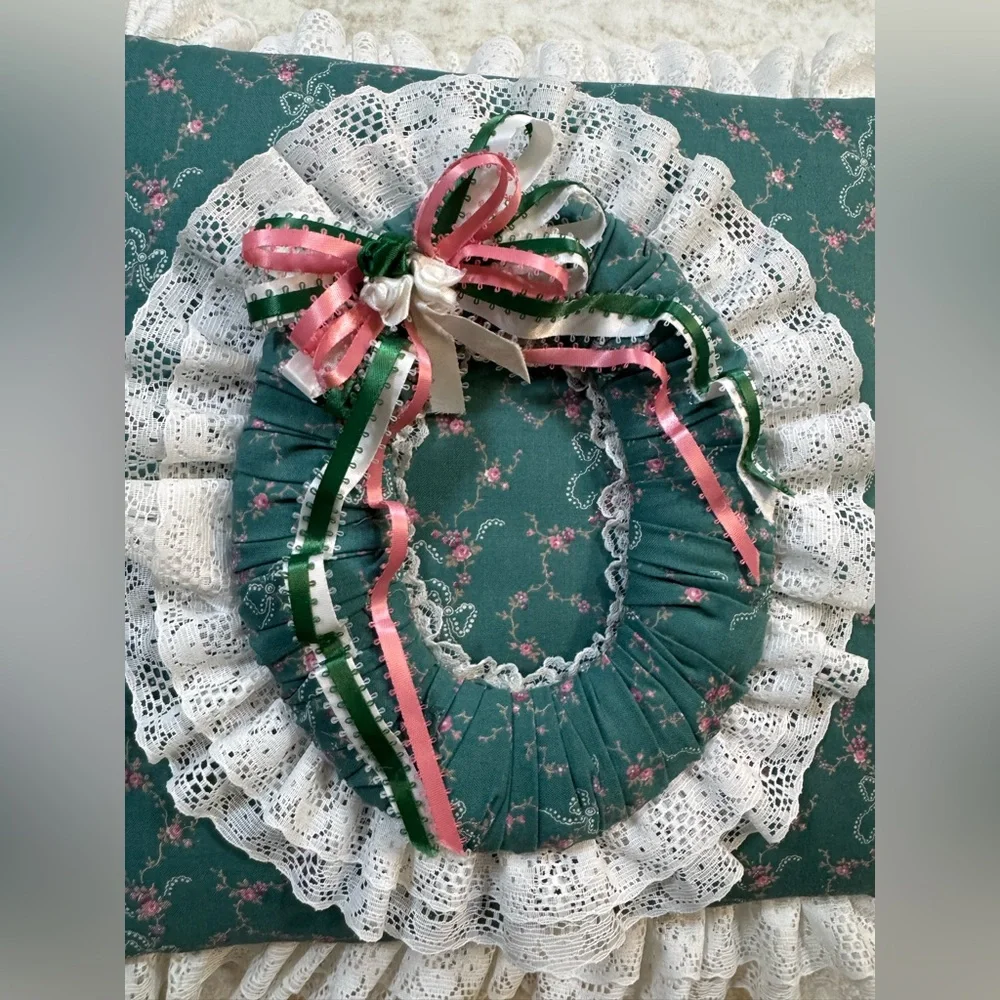 Handmade Coquette Cottagecore Lace Fabric‎ Photo Album Journal Scrapbook